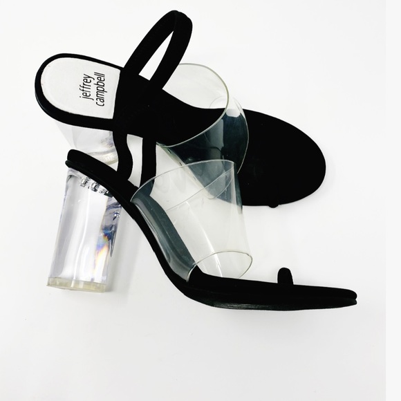 Jeffrey Campbell Shoes - Jeffrey Campbell Mania Clear Strap Toe Loop Sandal